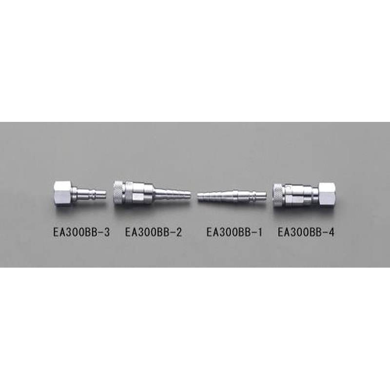 エスコ EA300BB-4[サイズ共用]酸素用カプラ(調整器側) 1個（ご注文単位1個）【直送品】
