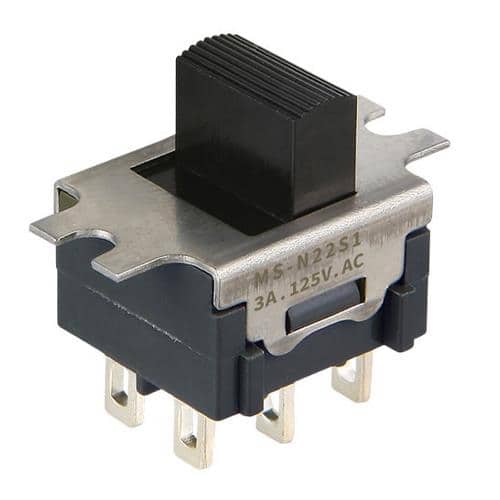 エスコ EA940DH-603A 125V/3A 2極双投/小型スライドスイッチ 1個 （ご注文単位1個）【直送品】