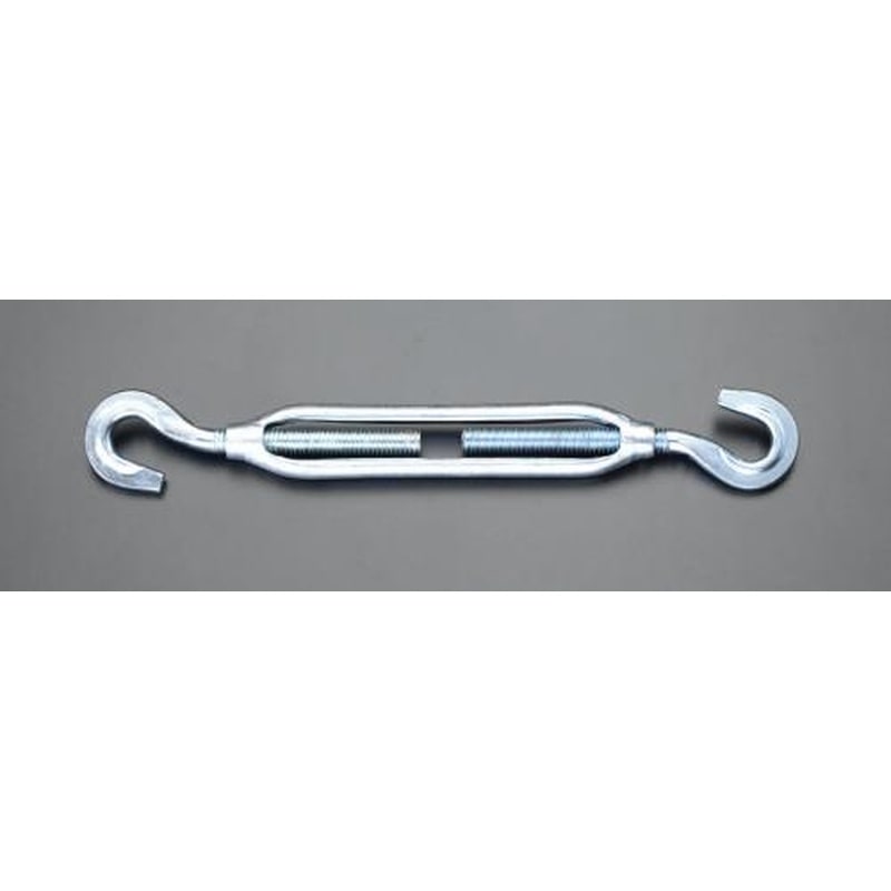 エスコ EA638KN-5 7/8”ターンバックル(スチール製/フック&フック) 1個(ご注文単位1個)【直送品】