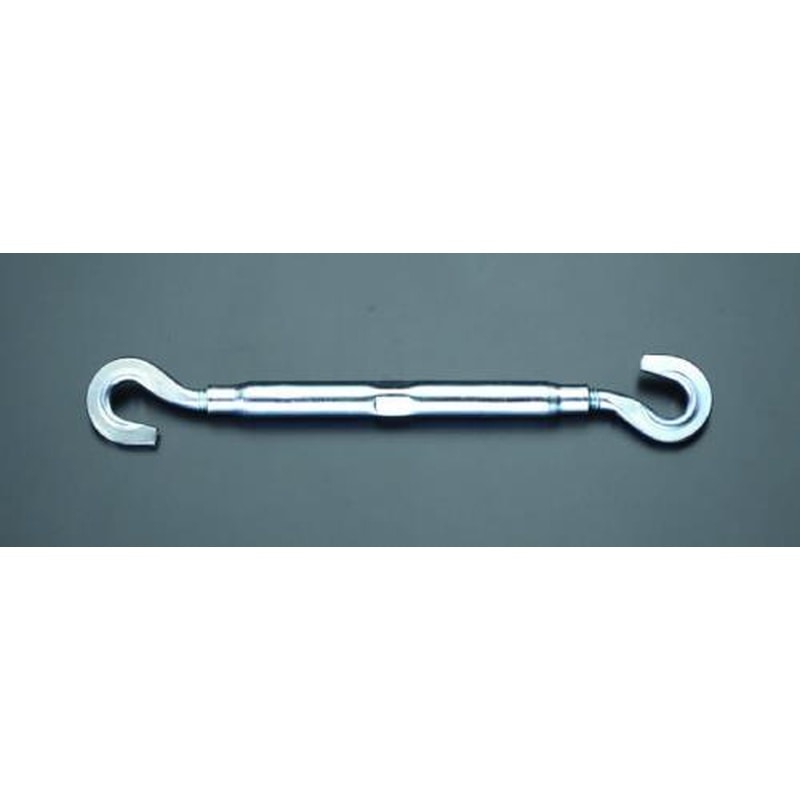エスコ EA638KP-3 5/8”ターンバックル(スチール製/フック&フック) 1個(ご注文単位1個)【直送品】