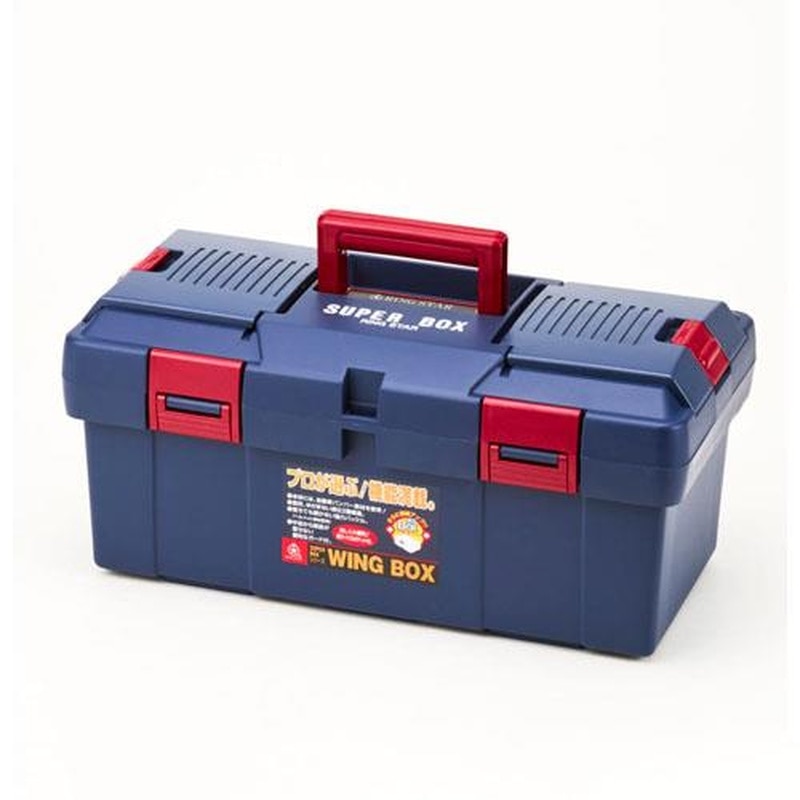 エスコ EA505K-450B 450x243x210mm工具箱(中皿付/青) 1個(ご注文単位1個)【直送品】