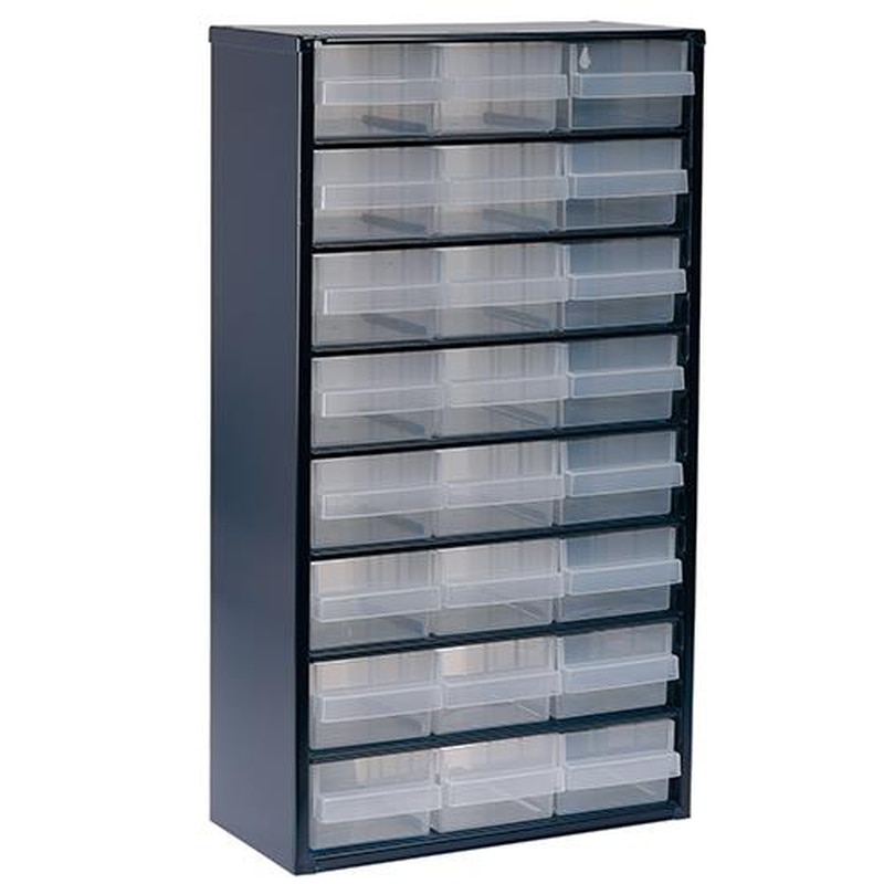 エスコ EA661BA-2 307x150x555mm/3列8段パーツキャビネット 1個(ご注文単位1個)【直送品】