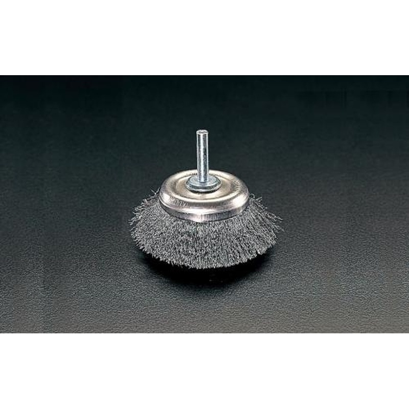 エスコ EA819BU-45 45mm/6.4mm軸軸付ブラシ(カップ型スチール製) 1個(ご注文単位1個)【直送品】