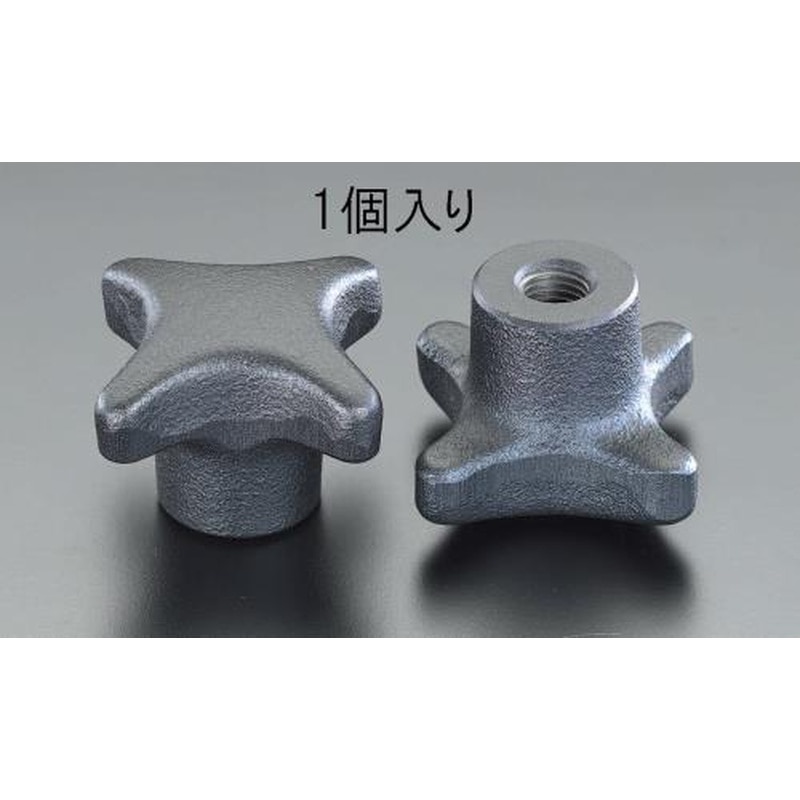 エスコ EA948BX-14 M16x30mm/φ80mm雌ねじノブ 1個（ご注文単位1個）【直送品】