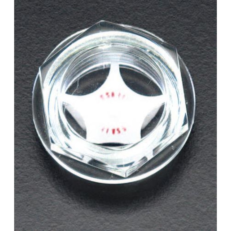 エスコ EA949CX-42 G3/8”オイルウィンドウ(スター型) 1個（ご注文単位1個）【直送品】