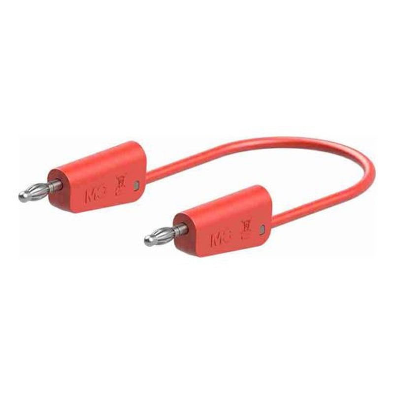 エスコ EA707NC-482 φ4mmx750mmテストリード(スタック接続/赤) 1個(ご注文単位1個)【直送品】