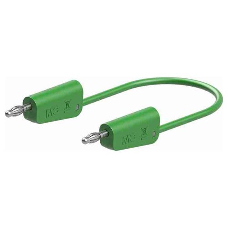 エスコ EA707NC-505 φ4mmx1500mmテストリード(スタック接続/緑) 1個(ご注文単位1個)【直送品】