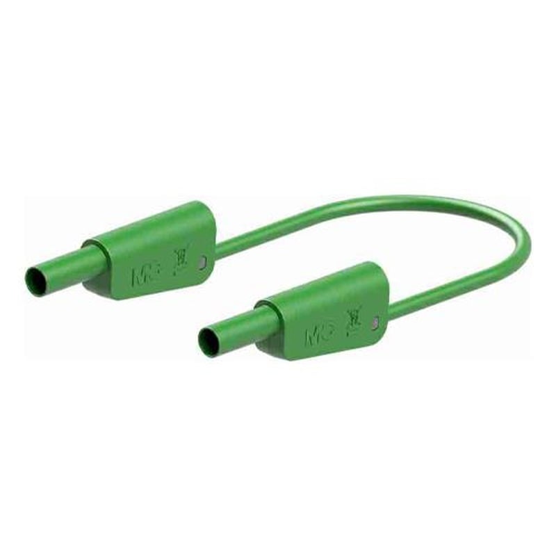 エスコ EA707NC-625 φ4mm/1500mmテストリード(スタック接続/緑) 1個(ご注文単位1個)【直送品】