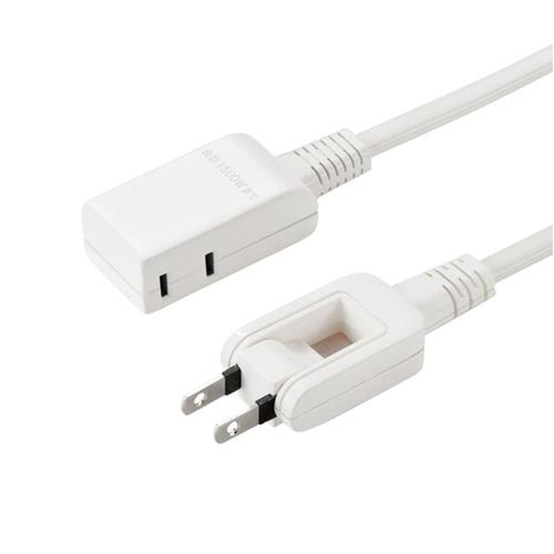 エスコ EA815GM-411 125V/15Ax0.2mモバイルタップ(2口/2P) 1個（ご注文単位1個）【直送品】