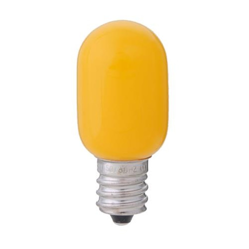 エスコ EA758ZM-14 AC100V/0.5W/E12LEDナツメ電球(黄) 1個(ご注文単位1個)【直送品】