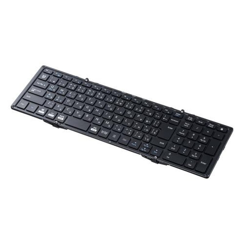 エスコ EA764AB-230 370x120x13mmワイヤレスキーボード(折畳/テンキー付) 1個(ご注文単位1個)【直送品】