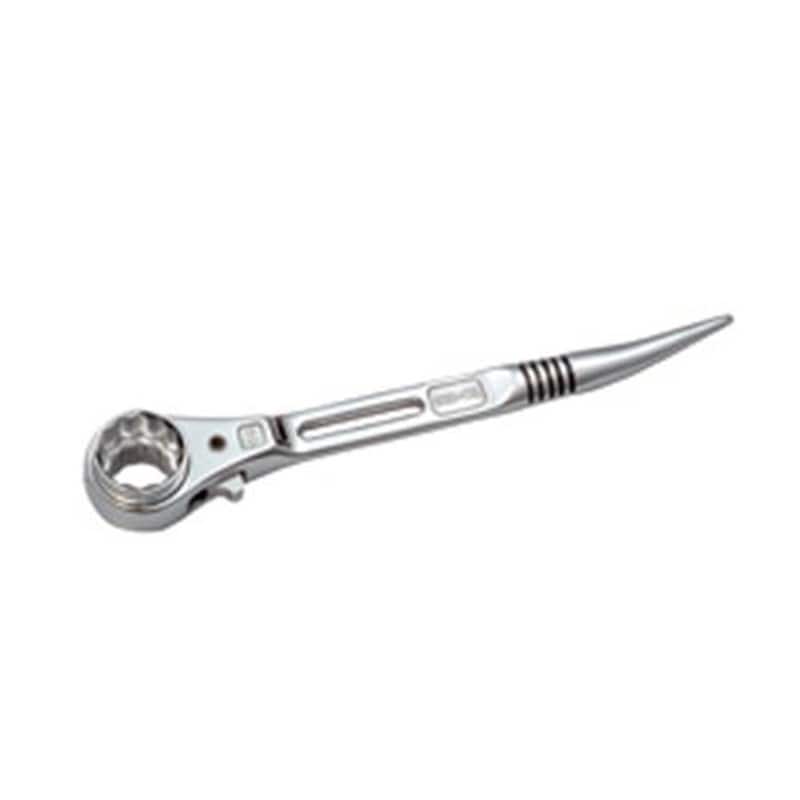 エスコ EA602AT-116 19x24mm/240mm両口ラチェットレンチ(シノ付/薄型) 1個(ご注文単位1個)【直送品】