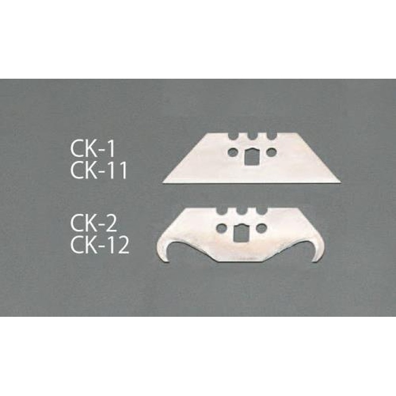 エスコ EA589CK-2 ナイフ替刃(フック刃/5枚) 1個（ご注文単位1個）【直送品】