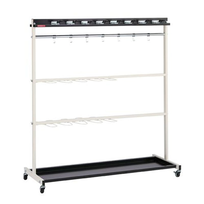 エスコ EA928AB-801 1268x515x1374mmモップハンガー(16本掛) 1個(ご注文単位1個)【直送品】