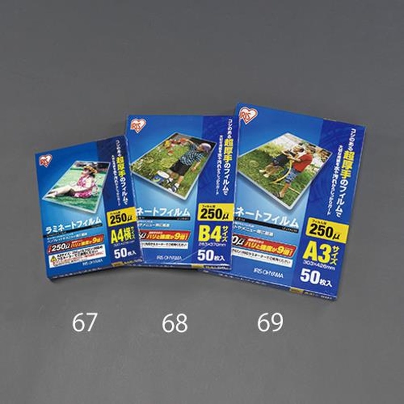 エスコ EA761HE-69 303x426mm/A3ラミネートフィルム(50枚) 1個(ご注文単位1個)【直送品】