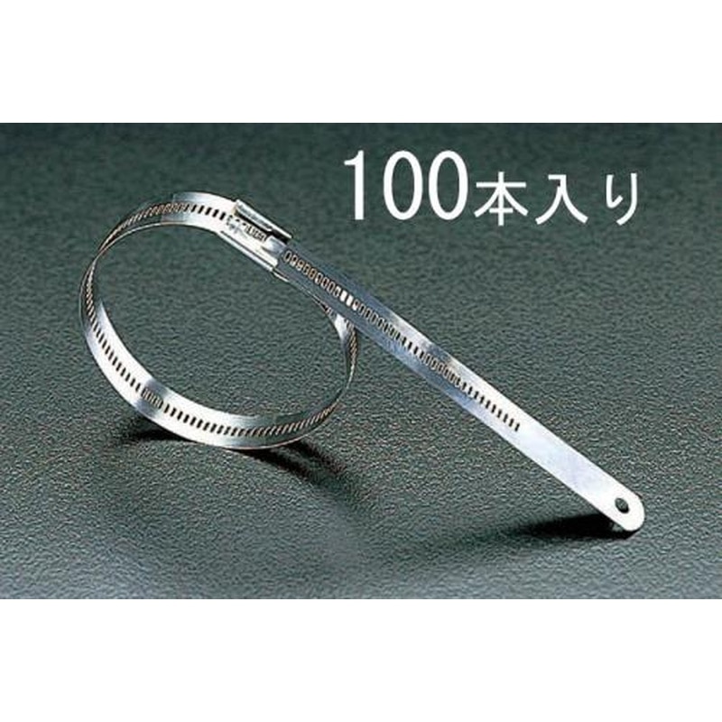 エスコ EA463FA-150 6.9x150mm結束バンド(316ステンレス製/100本) 1個(ご注文単位1個)【直送品】