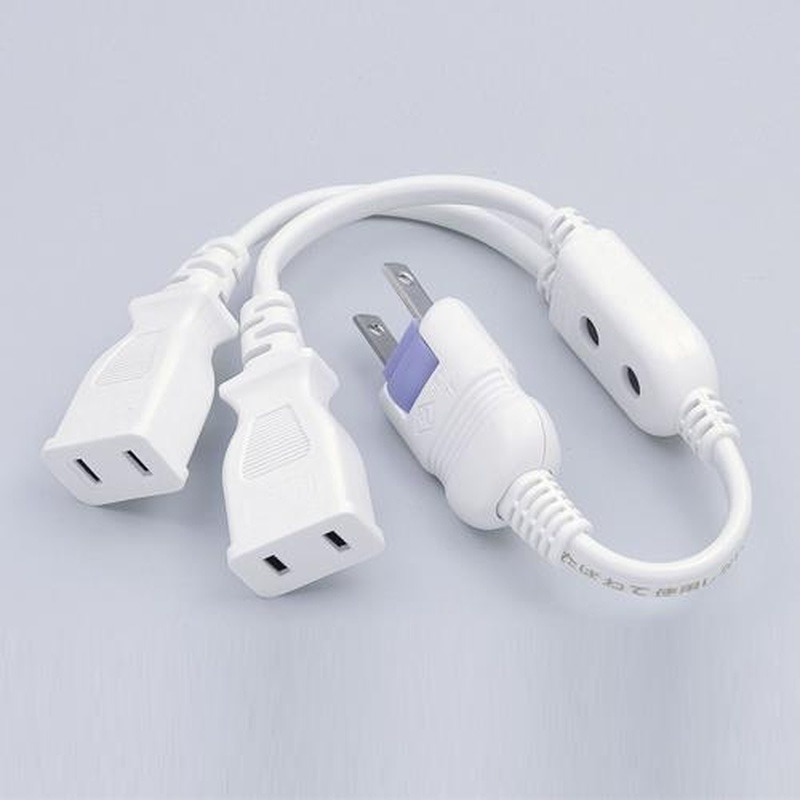 エスコ EA815HC-3 AC125V/15Ax0.19m分配コード(2口) 1個(ご注文単位1個)【直送品】