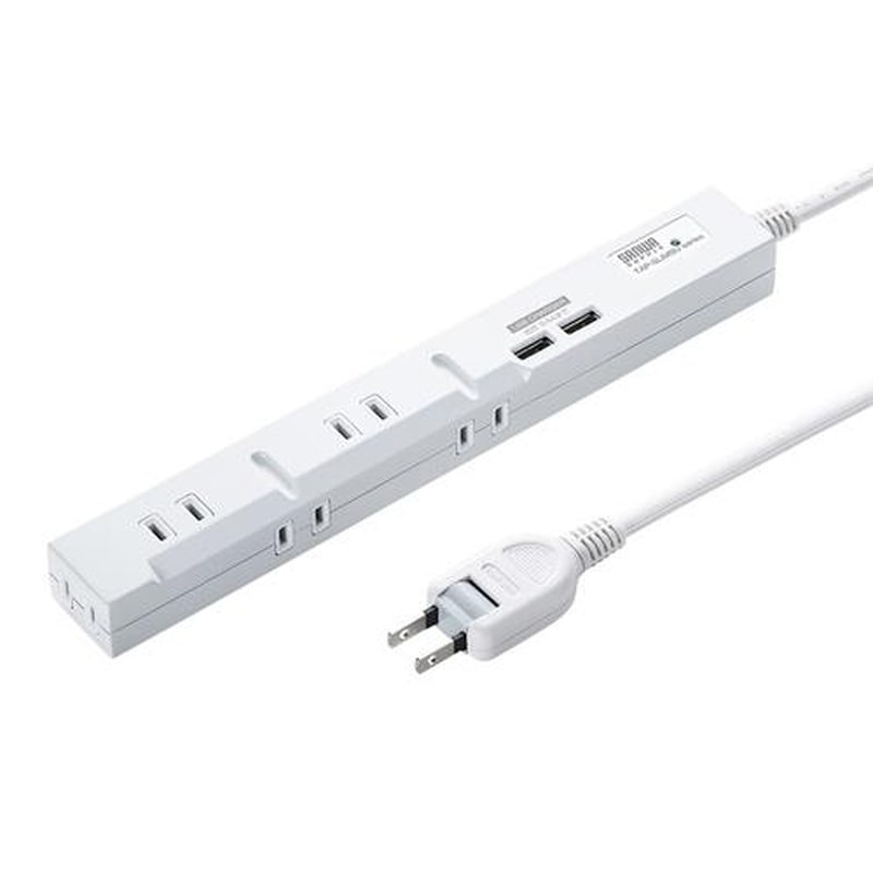 エスコ EA815GM-207AA AC125V/14Ax3mタップ(USB充電ポート付) 1個(ご注文単位1個)【直送品】