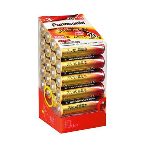 エスコ EA758YA-3C [単3x 20本] 乾電池(アルカリ) 1袋 （ご注文単位1袋）【直送品】