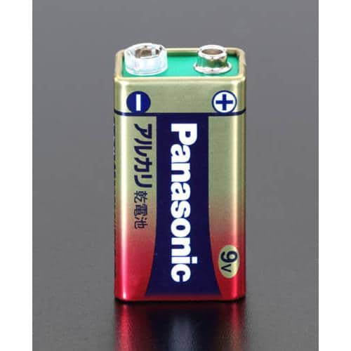 エスコ EA758YB-9W [ 9V x 2個] 乾電池(アルカリ・角形) 1袋 （ご注文単位1袋）【直送品】