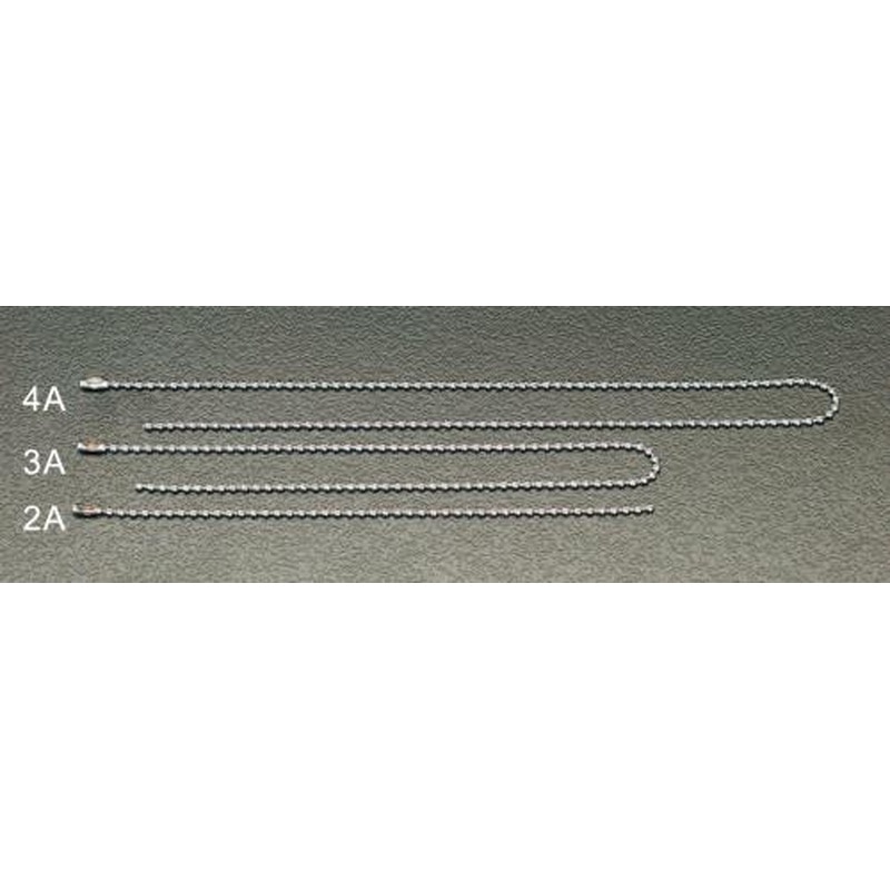 エスコ EA983L-2A 2.3x150mm標識用取付鎖(10本) 1個（ご注文単位1個）【直送品】