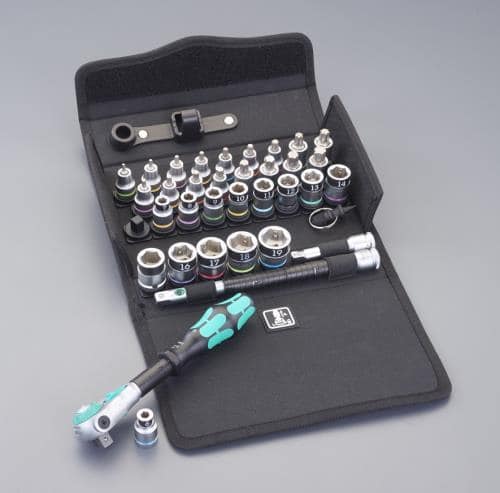 エスコ EA617AK-250 3/8DR ソケットレンチセット(ZYKLOP) 1セット (ご注文単位1セット)【直送品】