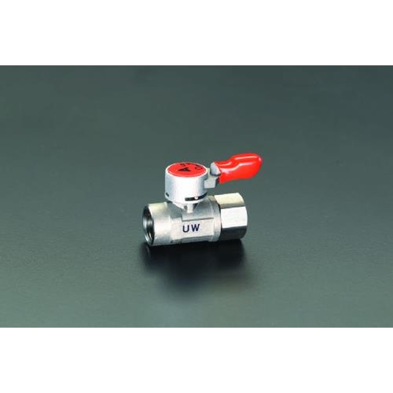 エスコ EA425CA-2 Rc1/4”xRc1/4”ミニボールバルブ(ステンレス製) 1個(ご注文単位1個)【直送品】