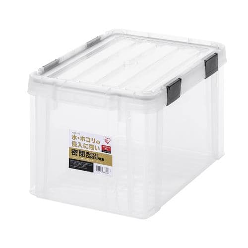 エスコ EA506LA-19CA 447x295x258mm 収納ケース(バックル付/クリア/3個) 1箱 (ご注文単位1箱)【直送品】