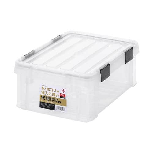 エスコ EA506LA-12CA 447x295x162mm 収納ケース(バックル付/クリア/10個) 1箱 (ご注文単位1箱)【直送品】