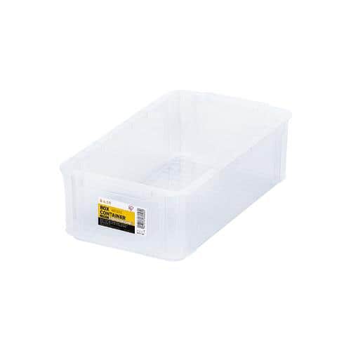 エスコ EA506LD-3BA 334x200x100mm 収納ボックス(クリアー/10個) 1箱 (ご注文単位1箱)【直送品】