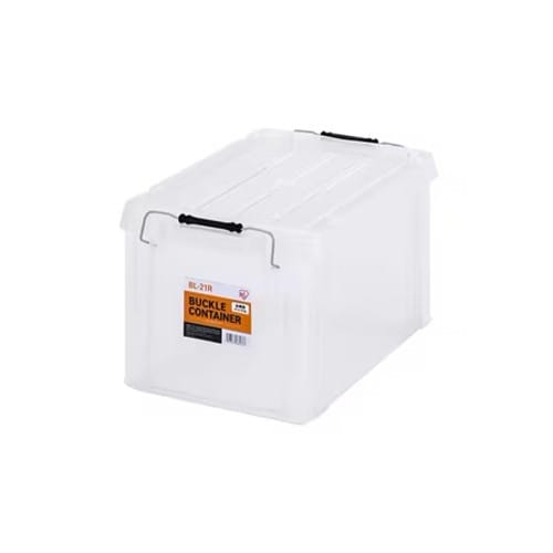 エスコ EA506AB-40BA 450x295x255mm 収納ケース(バックル付/クリア/3個) 1箱 (ご注文単位1箱)【直送品】