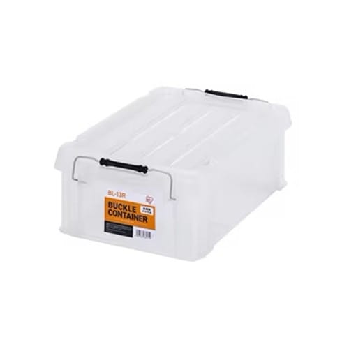 エスコ EA506AB-38BA 450x295x159mm 収納ケース(バックル付/クリア/10個) 1箱 (ご注文単位1箱)【直送品】