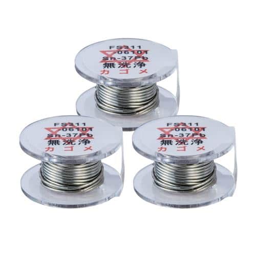エスコ EA310D-212 φ0.6mm/1m 鉛入りはんだ(3個) 1袋 (ご注文単位1袋)【直送品】