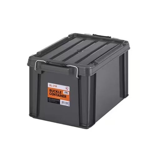 エスコ EA506AB-39BB 450x295x255mm 収納ケース(チャコールグレー/3個) 1箱 (ご注文単位1箱)【直送品】