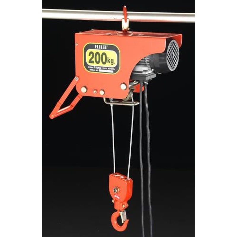 エスコ EA987DB-3 AC100V/200kgx6m電気ホイスト 1個(ご注文単位1個)【直送品】