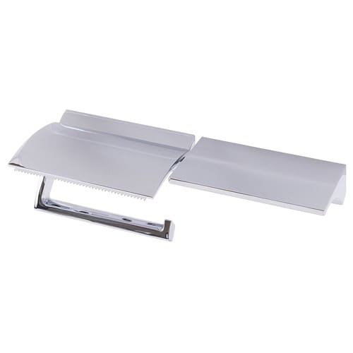 エスコ EA638LD-47 ワンハンド/トイレットペーパーホルダー(棚付/クロームメッキ) 1個 (ご注文単位1個)【直送品】