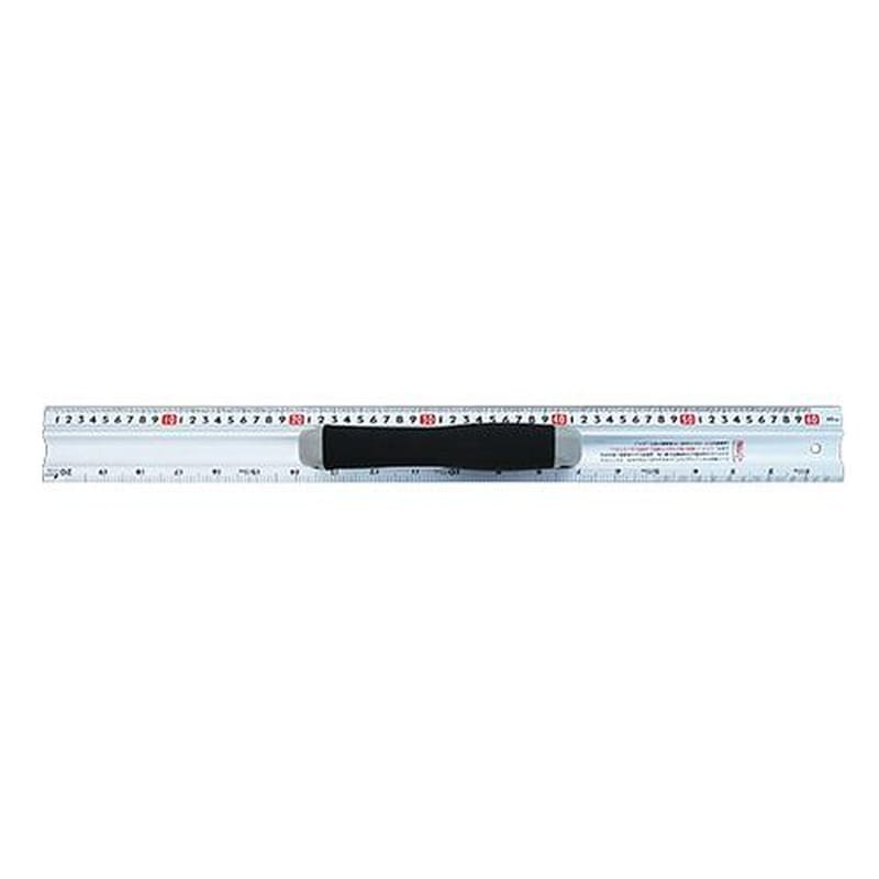 エスコ EA720YW-106 600mmカッター定規(取手付) 1個(ご注文単位1個)【直送品】