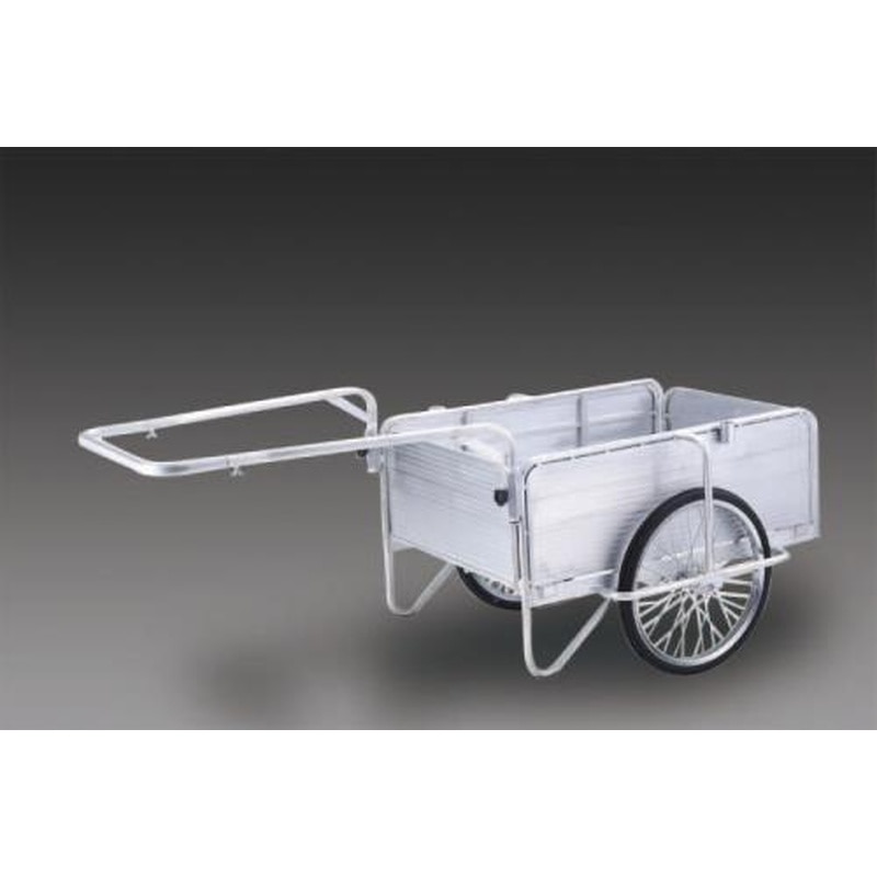 エスコ EA520AG-6 1200x800mmリヤカー・折畳式(側板付/アルミ製) 1個(ご注文単位1個)【直送品】
