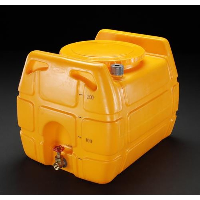 エスコ EA991AB-4 500Lポリエチレン給水容器(バルブ付) 1個(ご注文単位1個)【直送品】