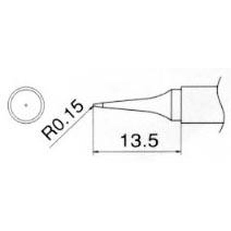 エスコ EA304AG-23 R0.15mm交換用こて先 1個(ご注文単位1個)【直送品】