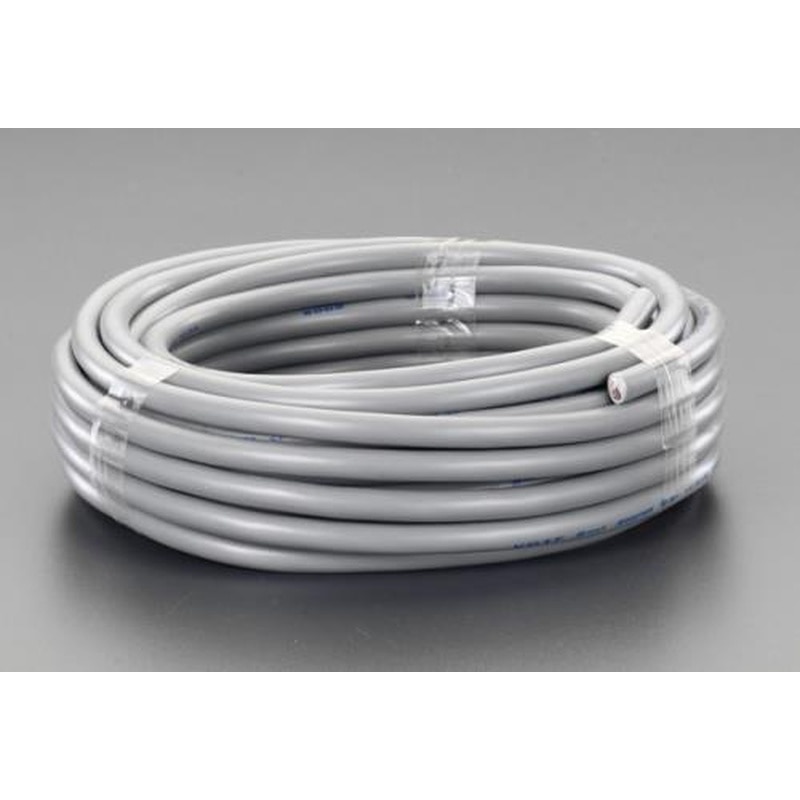 エスコ EA940AG-2 300V/12A/10mビニールキャブタイヤケーブル(灰) 1個(ご注文単位1個)【直送品】
