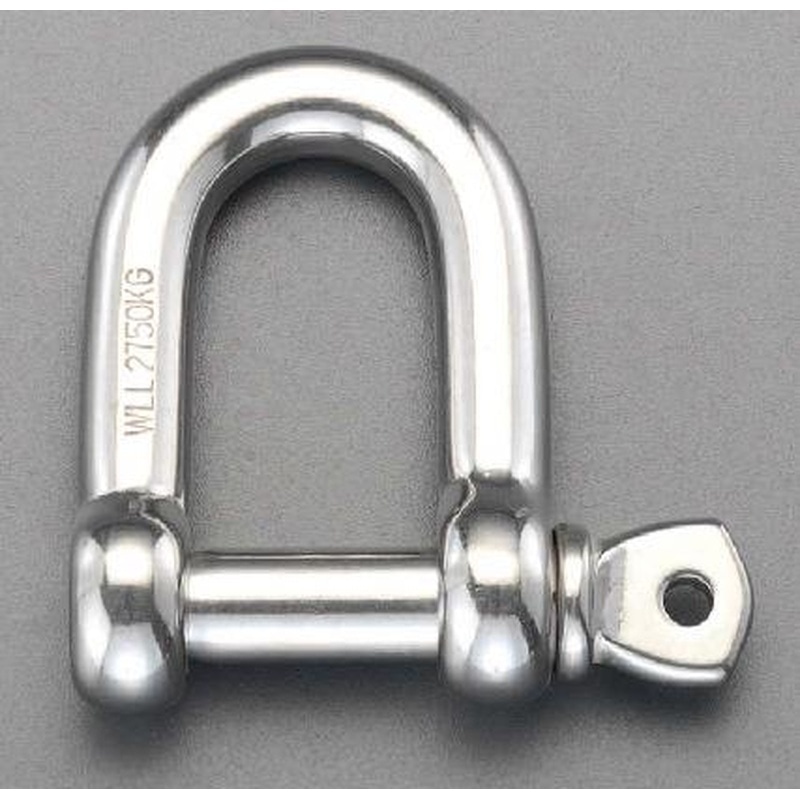 エスコ EA638F-55 1.0ton/M10シャックル(ステンレス製) 1個（ご注文単位1個）【直送品】
