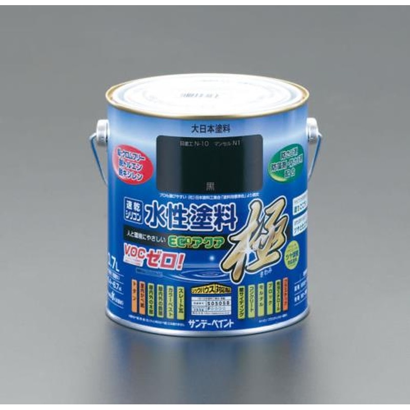 エスコ EA942E-16 0.7L［水性]多目的塗料(赤) 1個（ご注文単位1個）【直送品】