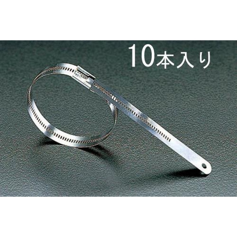 エスコ EA463FB-5 11.9x610mm結束バンド(316ステンレス製/10本) 1個(ご注文単位1個)【直送品】
