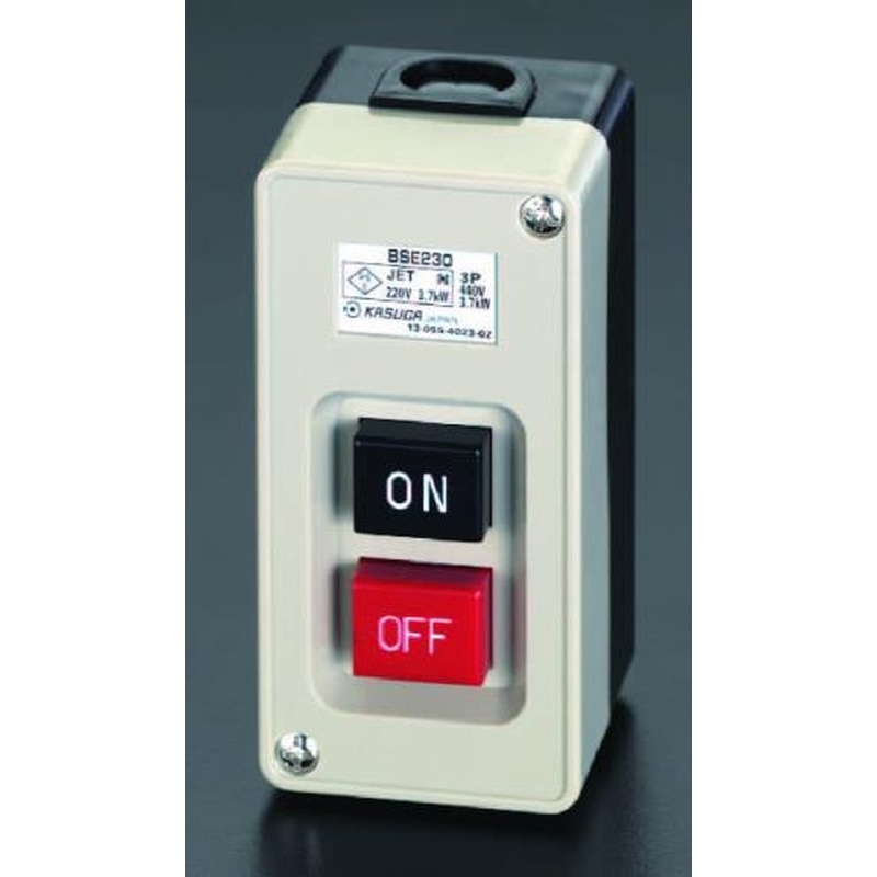 エスコ EA940DF-52 30A/3P三相押ボタン開閉器 1個（ご注文単位1個）【直送品】
