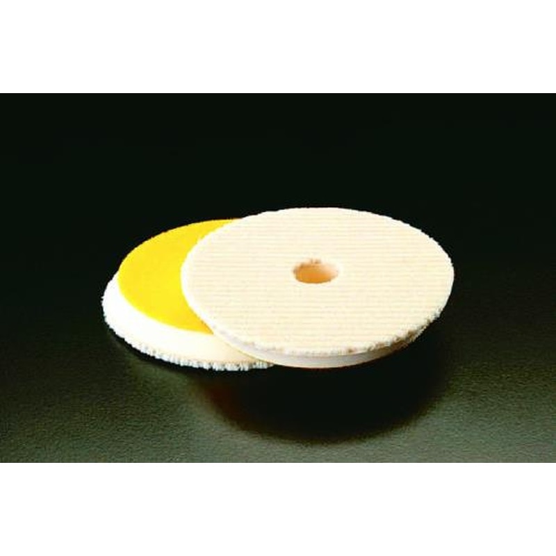 エスコ EA809ZB-5 φ170x15mm/黄磨きウールバフ(2枚) 1個（ご注文単位1個）【直送品】