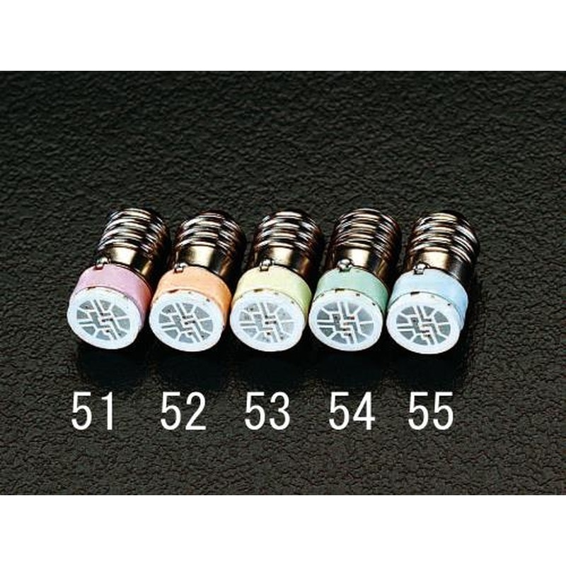 エスコ EA940DE-52 AC/DC6V/E10(23mm)LEDランプ(オレンジ) 1個（ご注文単位1個）【直送品】