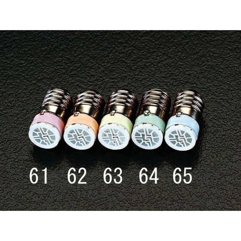 エスコ EA940DE-64 AC/DC12V/E10(23mm)LEDランプ(グリーン) 1個（ご注文単位1個）【直送品】