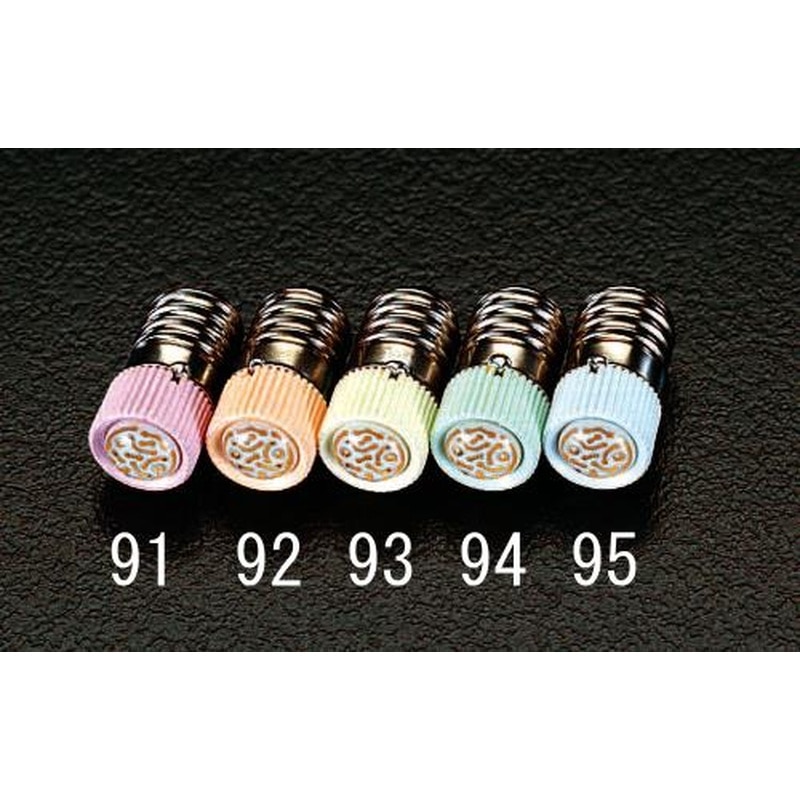 エスコ EA940DE-91 AC/DC100V/E10(22mm)LEDランプ(レッド) 1個（ご注文単位1個）【直送品】