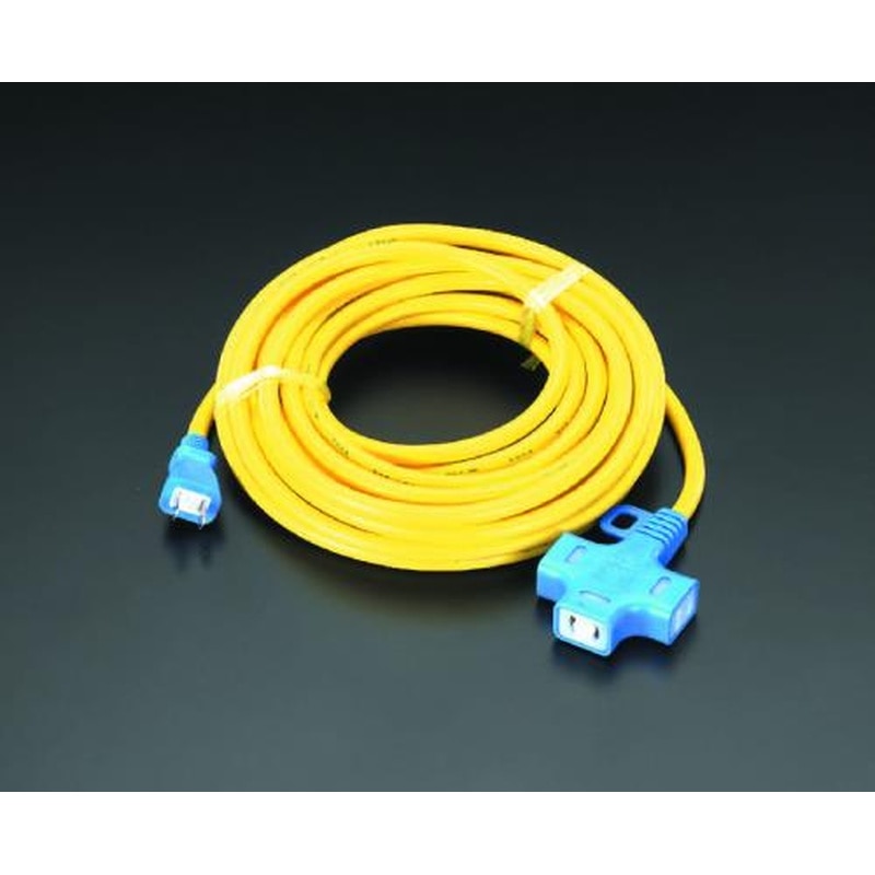 エスコ EA815GC-21 AC125V/15A/10m延長コード(抜け止) 1個(ご注文単位1個)【直送品】